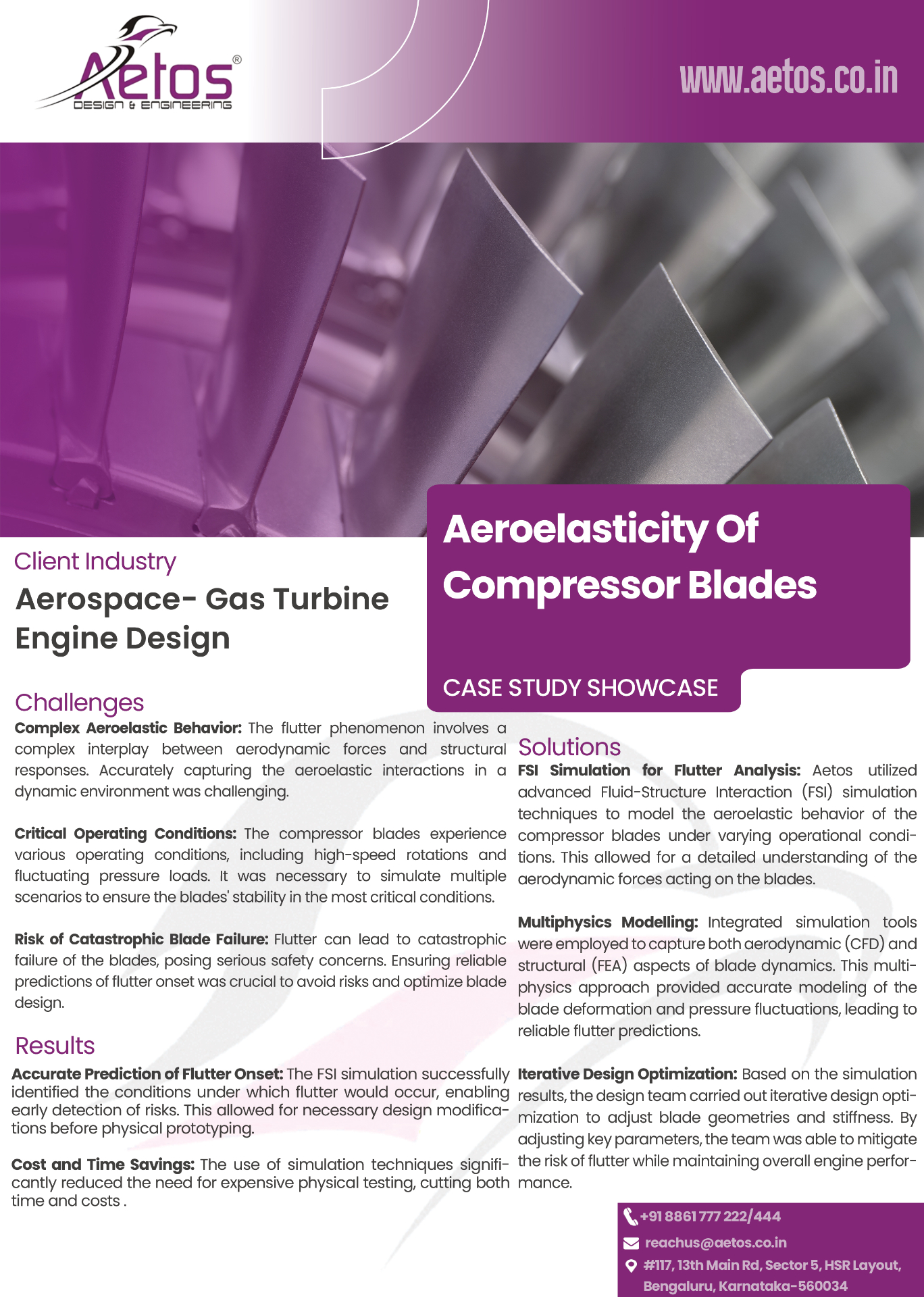 Compressor Flutter Case Studies | Aetos Design & Engineering
